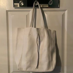Soft leather tote